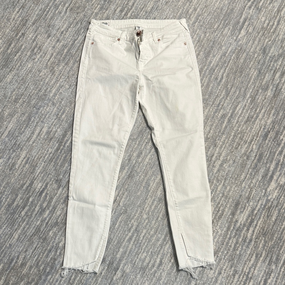 True Religion Women's Cream Skinny Jeans
